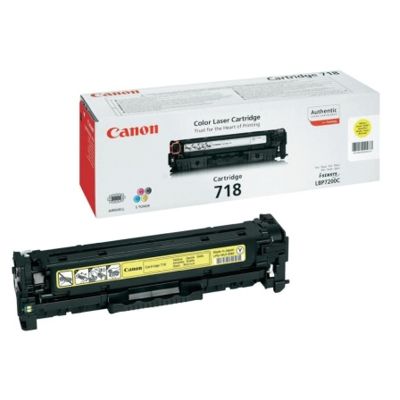 Toner Oryginalny Canon CRG-718 Y (2659B002AA, 2659B011AA) (Żółty)