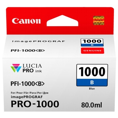 Tusz Oryginalny Canon PFI-1000B (0555C001) (Niebieski)