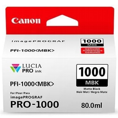 Tusz Oryginalny Canon PFI-1000MBK (0545C001) (Czarny matowy)