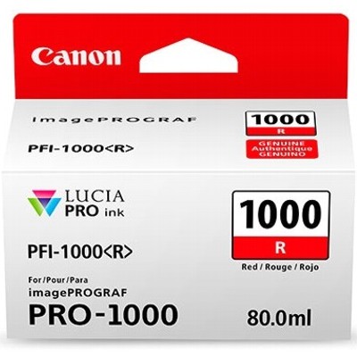 Tusz Oryginalny Canon PFI-1000R (0554C001) (Czerwony)