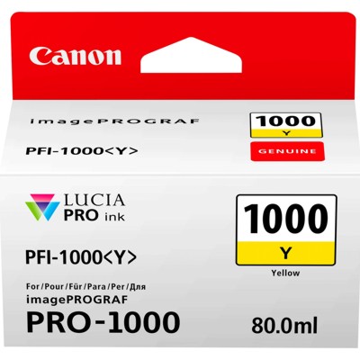 Tusz Oryginalny Canon PFI-1000Y (0549C001) (Żółty)