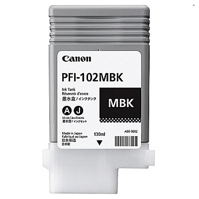 Tusz Oryginalny Canon PFI-102MBK (CF0894B001A) (Czarny matowy)