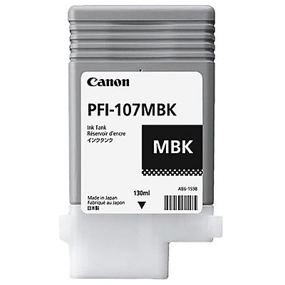 Tusz Oryginalny Canon PFI-107MBK (6704B001) (Czarny matowy)