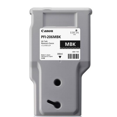 Tusz Oryginalny Canon PFI-206MBK (5302B001AA) (Czarny matowy)