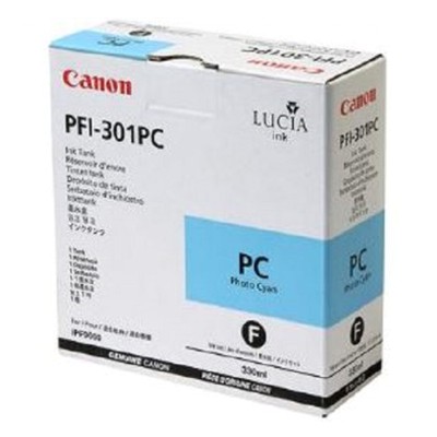Tusz Oryginalny Canon PFI-301PC (1490B001) (Błękitny Foto)